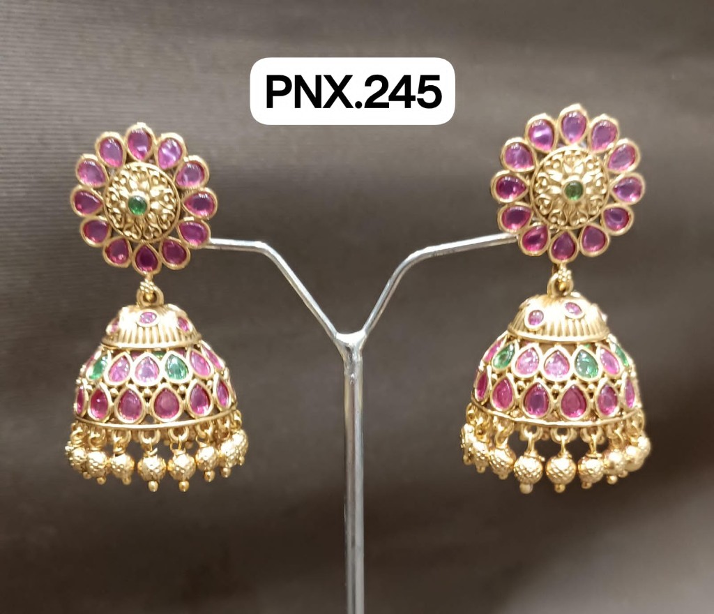 Traditional Stone Jhumka